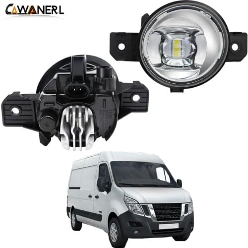 LED Fog Light Assembly 30W H11 Car Driver + Passenger Lens Fog Light DRL 8000LM 12V For Nissan NV400 2011 2012 2013 2014 2015