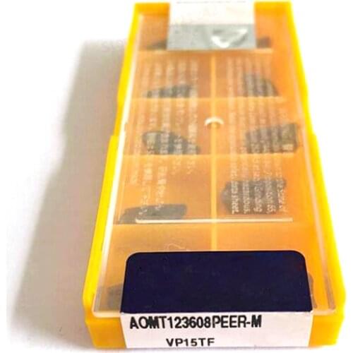 Insert AOMT123608 PEER M VP15TF CNC milling insert Carbide insert internal turning tool Milling Cutter tool for stainless steel