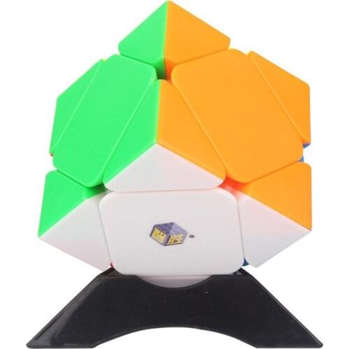 Yuxin Black Kirin Skew Magic Cube 3X3 Torsion Skew Speed Cube Professional Puzzle Bricks Block Gift Toys for Children