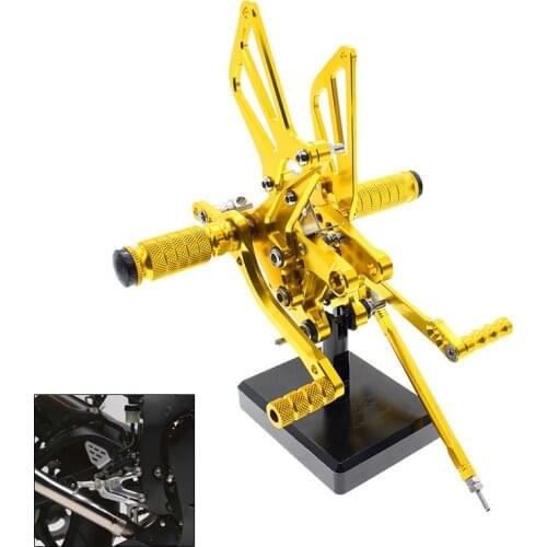 CNC Piede Del Motociclo Pioli Resto Pedali Pedane Posteriore For Suzuki SV650 SV650S SV1000 SV1000S SV 650 1000 1998 -2014