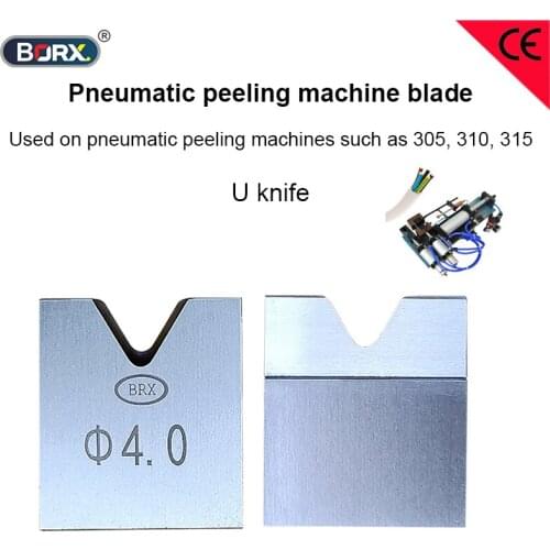 Factory sale penumatic peeling machine blades stripping machine 305 310 315 falt knife round and V knife