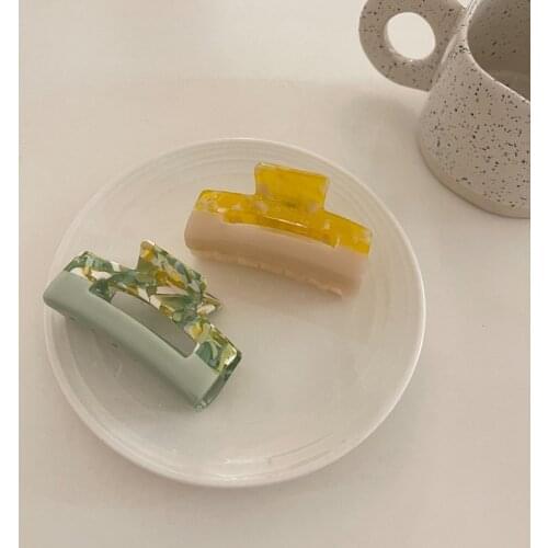 Women Korean Acetate Hair Clip Lady Back Head Shark Clip Hair Accessories