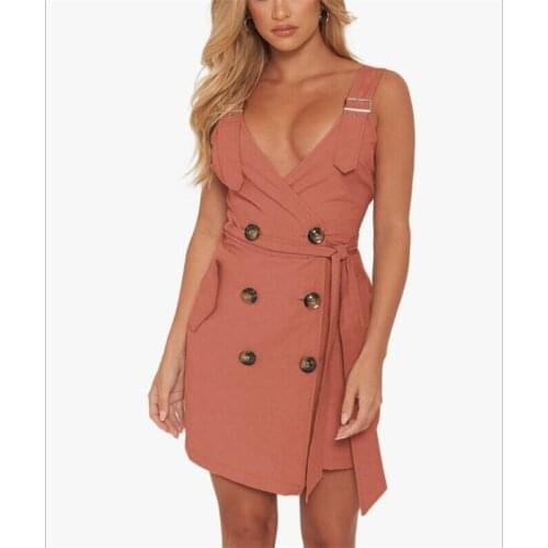 Ladies Party dresses Sexy Sling dress Belt Slim Fit womens Reception Ladies Double Breasted Streetwear spring summer autumn