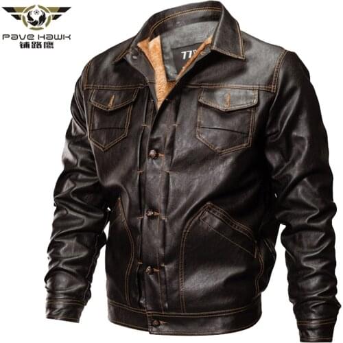 Winter PU Faux Leather Jacket Men Tactical Army Bomber Jacket Warm Military Pilot Coat Thick Wool Liner Motorcycle Jacket S-3XL