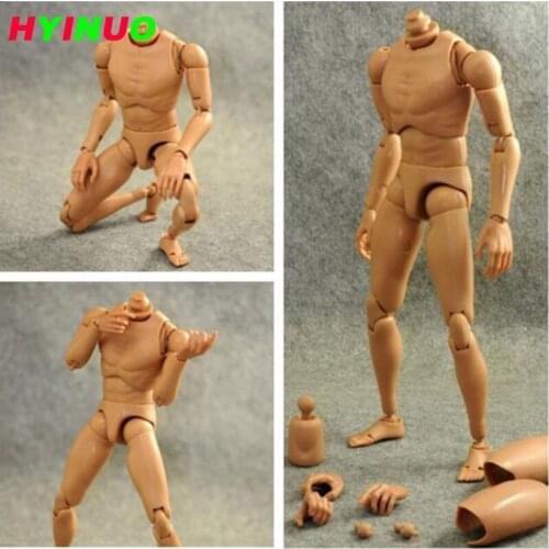 1/6 scale male body military figure with strong muscles is 12" soldier action figure is 12" movable soldier body model