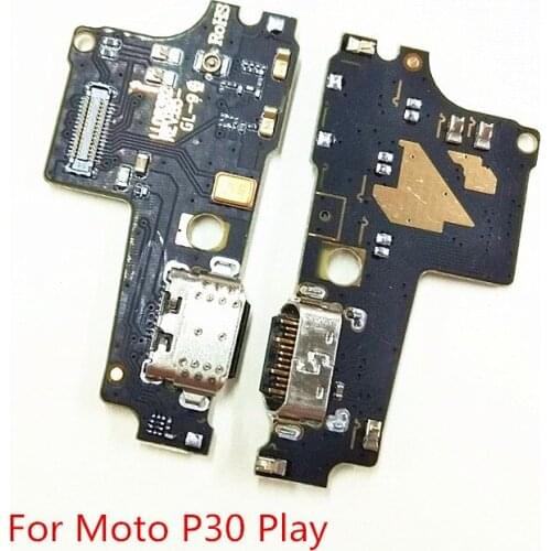 10pcs/Lot For Motorola Moto One P30 Play USB Charging Dock Jack Plug Socket Port Connector Charge Board Flex Cable