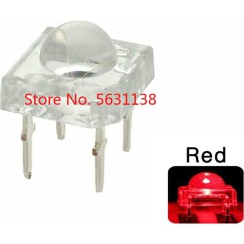100pcs 5mm F5 Piranha Red chip LED Super Flux Transparent 5 mm Ultra Bright Water Clear Lens Lamp 4 Pin Light Beads power leds