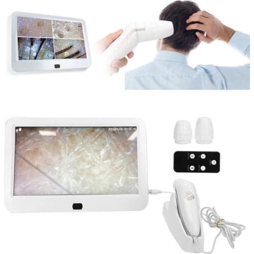 Skin Analyzer Machine HD Facial Skin Detector Moisture Tester Scalp Hair Follicle Analyser Skin Care 15.6inch 50X/200X 110-240V