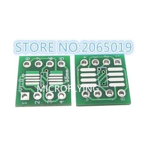 4Values*10pcs=40pcs Adapter plate 0.65/1.27mm SOP8 DIP8/14/16/20 Single Adapter plate SOP SSOP TSSOP patch turns into a DIP