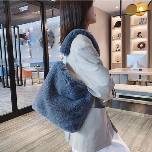 AHCLY Women's Fur Bags