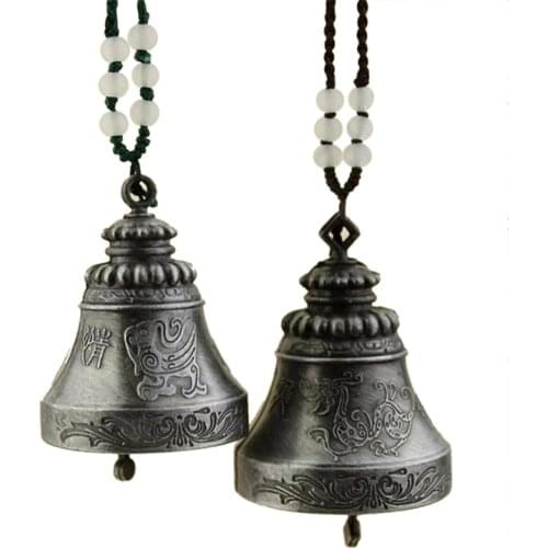 Promotion! 2X Traditional Chinese Vintage Classic Dragon Phoenix Wind Chime Bell Ornaments
