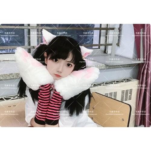 Be Your Meow Japanese Photo Cute Bell Cat Ear Pair Clip Cat Girl Maid Lolita Soft Girl Anime Headband Decoration