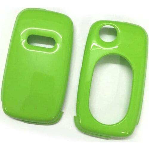 Remote Flip Key Fob Shell Protection Key Case Cover Gloss Green Color For Audi OVAL Keypad Remote Key
