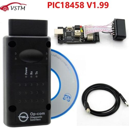 V1.99 OPCOM V1.95 Professional Diagnostic Tool For Opel OP COM OP-COM With PIC18F458 Firmware V1.59 Auto Scanner