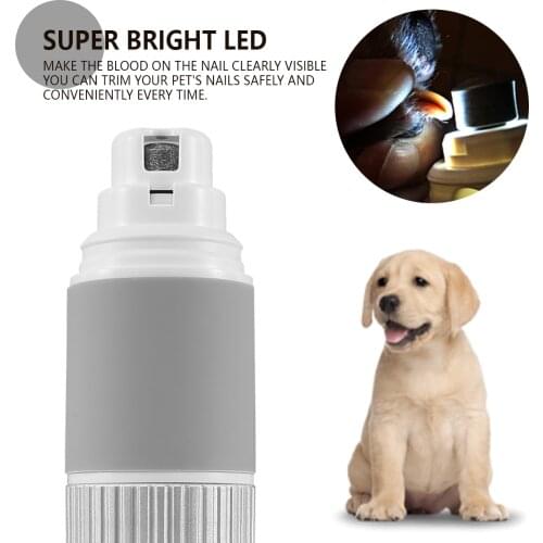 Electric Dog Nail Clippers for Pet Nail Grinders Rechargeable USB Charging Pet Quiet Cat Paws Nail Grooming Trimmer Tools