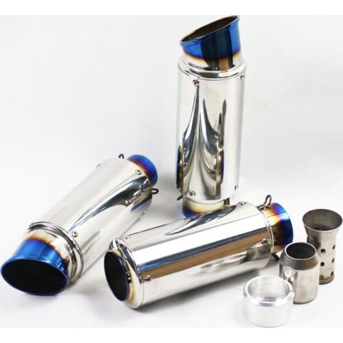 Free shipping 51MM 60MM escape Motorcycle Exhaust Pipe Muffler DB Killer Pit Bike scooter Motocross For jawa piaggio 150 250 r1