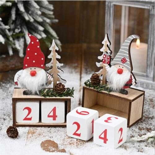 Christmas Calendar Santa Countdown 2022 Navidad Xmas Ornaments Calendar Christmas Decorations for Home New Year Gift Kerst Noel