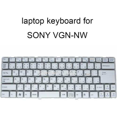 Replacement keyboards for Sony VAIO VGNNW VGN NW 115 120 110 JP Japanese white keyboard real 53010DJ53 203 148737911 PCG-7171M