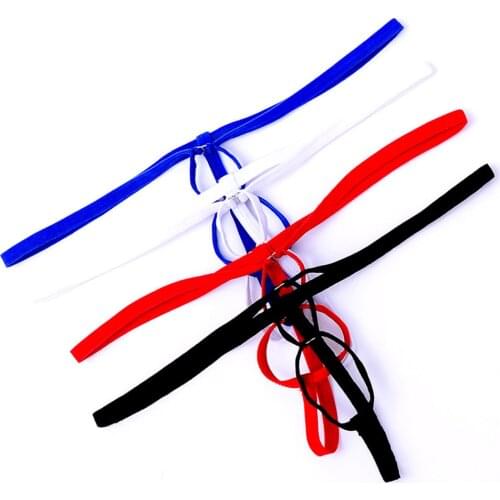 Erotic Men Underwear Cock Ring Thong Gay Penis Hole Transparent Mini Micro Male G String Low-rise Gay Underwear Expose Cock