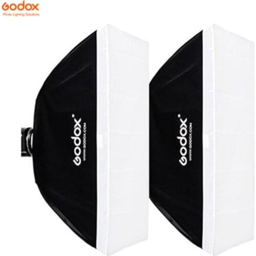 Godox 23.6"x 35.4"/ 60*90cm Speedlite Studio Strobe Flash Photo Reflective Rectangular Softbox Diffuser BW60*90 For Bowens Mount