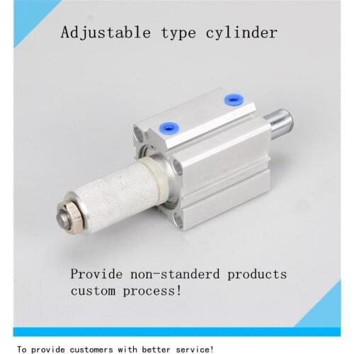 Air Cylinder SDA Series Thin cylinder SDA16-5 20-30 Broe 16 20 25 32 40 50 63 80 Stroke 5mm 10mm 15mm 20mm Adjustable strokeSDAJ