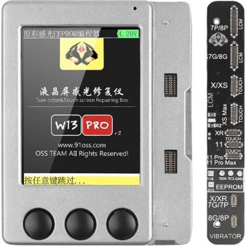 W13 Pro V2 For iPhone 11Pro max XR XS Max True Tone Light Sensor Repairing Chip Programmer Battery Data Headphone Repair Tester