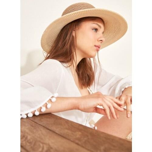 Womens Mercerizing Hat T1740-03 Dark Beige