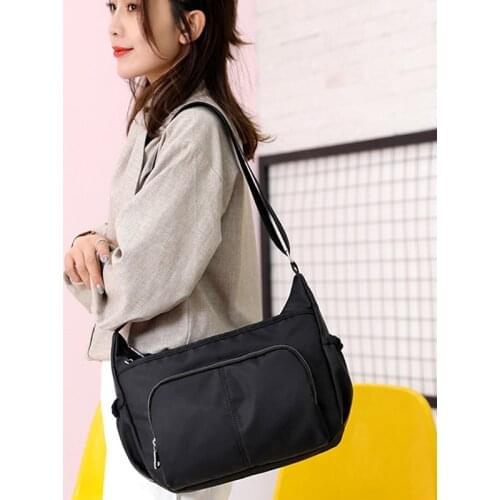 Polyester Printing Lady Shoulder Bags Handbags Purse Messenger Satchel Tote Women Solid Flap Interior Slot Pocket Single Zipper