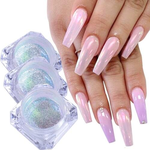 1 Box Nail Glitter Mirror Pearl Powder Polishing For Nail Decoration Chrome Pigment Dust Manicure DIY Nail Art Decoration