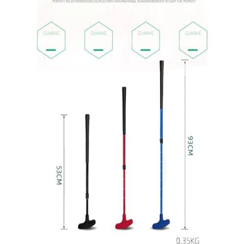 1Pcs Mini Rubber Head Putter Retractable Height Kids Adults Golf Putter Trainer Golf Accessories Practice Supplies