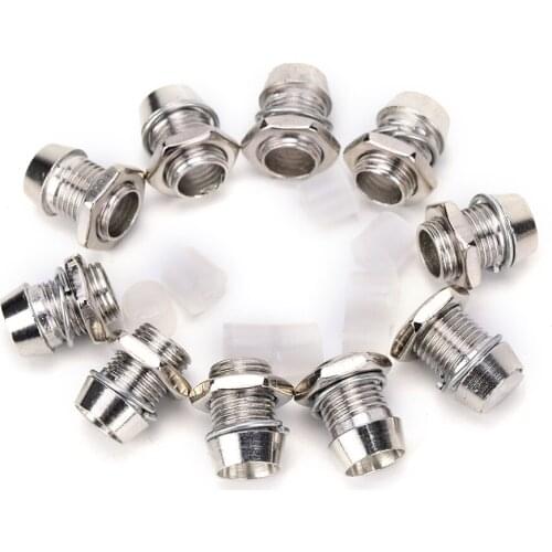 10pcs/lot LED Holders Copper Metal 5mm Light Emitting Diode LED Holder Mount Panel Display Luminous Tube Holder Wholesale