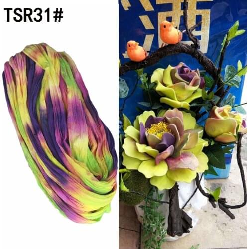 2pcs/lot Tensile Mesh Flowers Materials Nylon Silk Stocking Flower For DIY Handmade Gift Accessory
