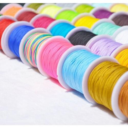 20Meters/Roll 0.8mm Strong Crystal Beading Cord Weave Rope for Bracelets Thread String Necklace Cords Line DIY Jewelry Making