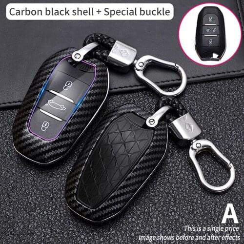 2021 Smart Remote Car Key Fob Case Cover for Peugeot 508 301 2008 3008 4008 407 408 Citroen C5 C6 C4L CACTUS C3XR DS Keychain