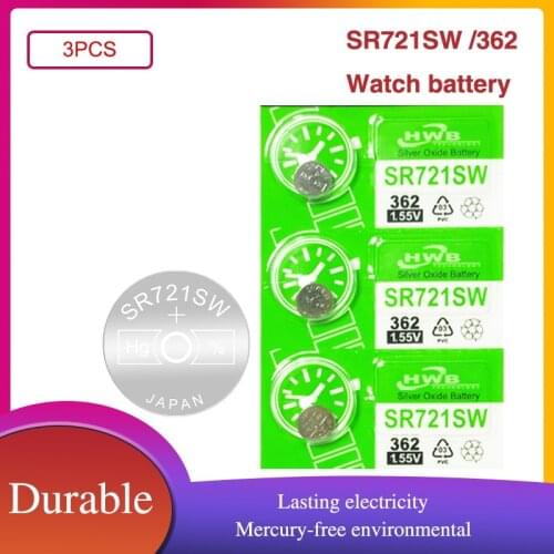 3PCS Maxell 362 SR721SW V362 GP62 AG1 100% Original Brand New Watch Battery LONG LASTING MADE IN JAPAN Button Coin Cell