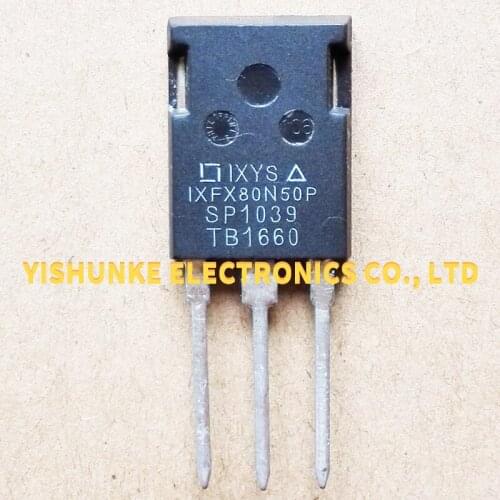 5PCS IXFX80N50P IXFX80N50 TO-247 MOSFET TRANSISTOR 80A 500V