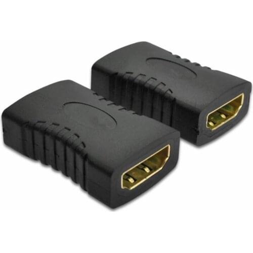 500pcs V1.4 Female to Female Coupler Extender Adapter for HDTV HDCP 1080P hdmi-compatible cable Extension Connector Converter