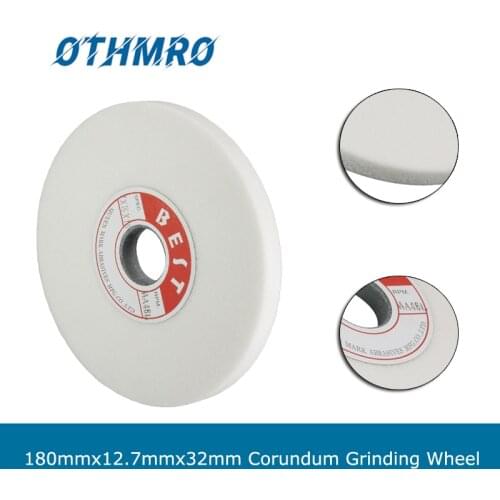 46/60/80/100/120 Grit Corundum Grinding Wheel 180mmx12.7mmx32mm Abrasive Disc For Surface Grinding