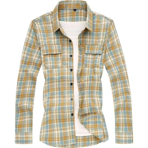 Мужские клечатые рубашки FANTUOSHI China At AliExpress