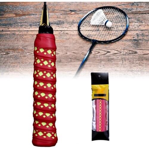 Racket Grip Tape Skin-friendly Two-tone Anti-slip Eco-friendly Fishing Rods Punching Thicken Racket Grip Bands for Tennis