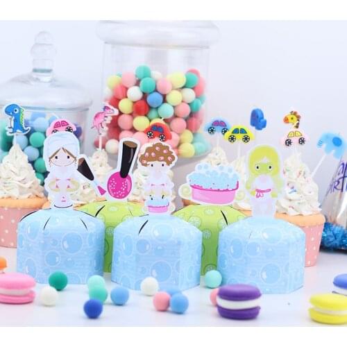 Spa party Favor Box Candy Box Gift Box Cupcake Box Boy Kids Birthday Party Supplies Decoration Event Party Supplies