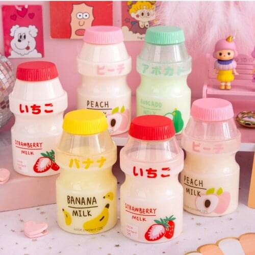 Creative Plastic Water Bottle Portable Transparent Juice Cup Leak-proof Outdoor Travel Camping Mug 480ml Send Hang Rope