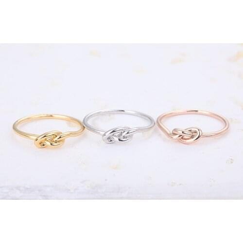 Fashion Stylish rope-knot rings Cute knot ring, personality knot ring wholesale