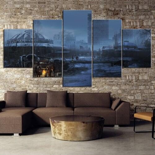 Home Decor Modular Canvas Picture 5 Escape From Tarkov Game a living room Poster Home Canvas Painting Wholesale