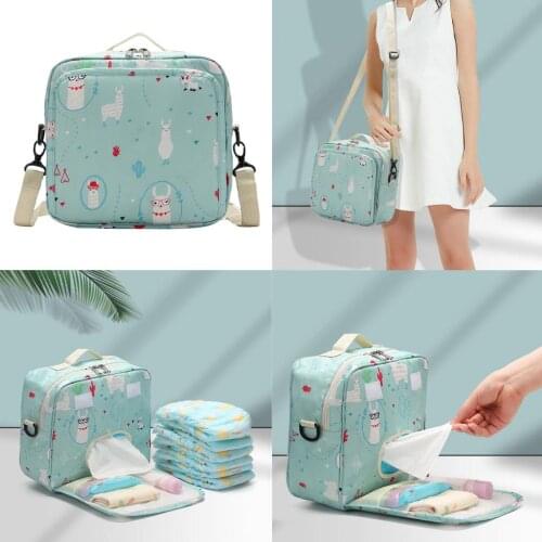 Maternity Cartoon Baby Wet Dry Diaper Bags Reusable Multifunction Waterproof