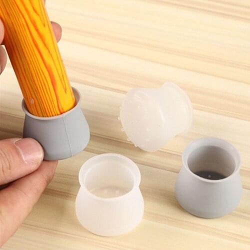 Chair Protection Bottom Caps Set Mute Wood Stool Pads Feet Legs Table Furniture Mat Cover Universal Floor Silicone Foot