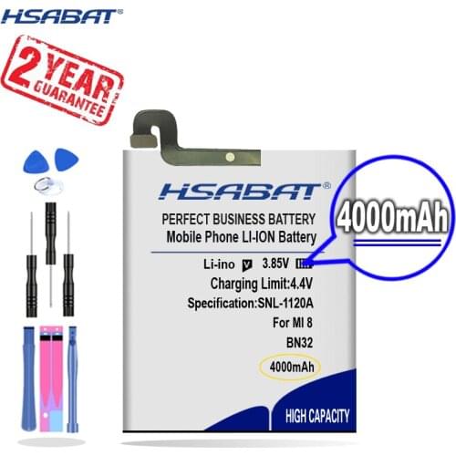 New Arrival [ HSABAT ] 4000mAh BN32 Replacement Battery for Xiaomi MI 8
