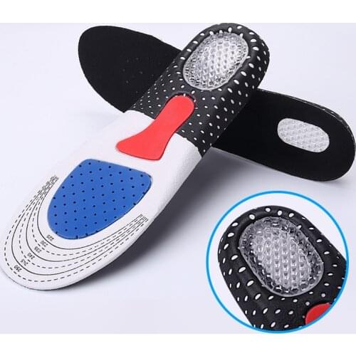 Unisex Orthotic Arch Support Sport Shoe Pad Sport Running Gel Insoles Insert Cushion for Men Women foot care