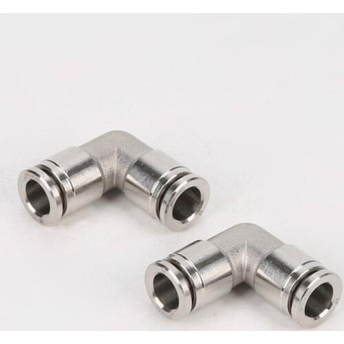 4/6/8/10/12/14/16mm 304 Stainless Steel Elbow 90 Degree Pneumatic Push In Quick Connector Pipe Fitting