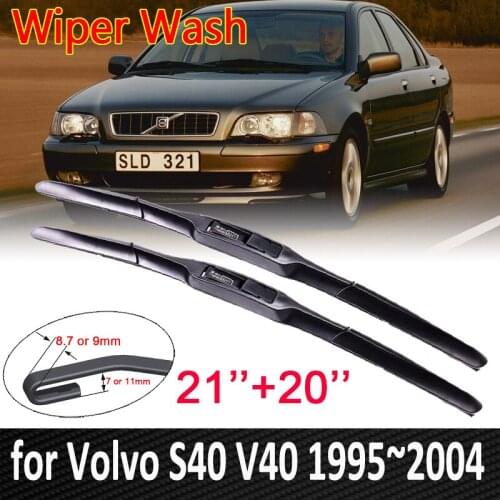 Car Wiper Blade for Volvo S40 V40 1995~2004 Front Windscreen Windshield Wipers 1996 1997 1998 1999 2000 2001 Car Stickers